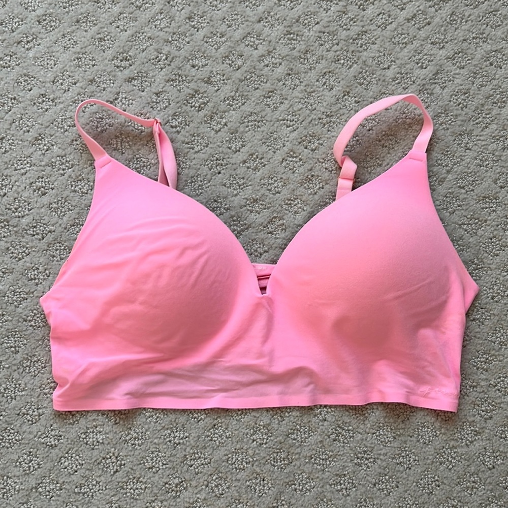 PINK wireless push-up bra size XL